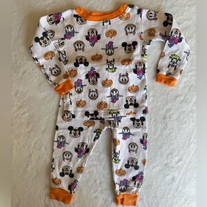 Disney Toddler Halloween Pajama Set Mickey Friends 2T